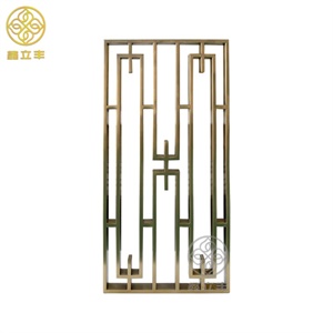 champagne gold brush finished decorative metal screen manufacture