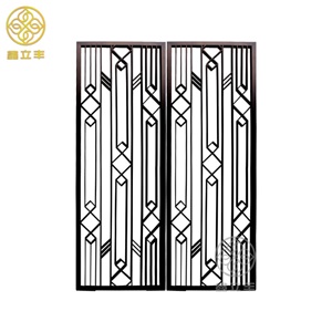 brown brush finished decorative metal screen