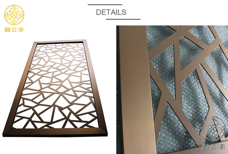 rose gold dcorative room dividers factory