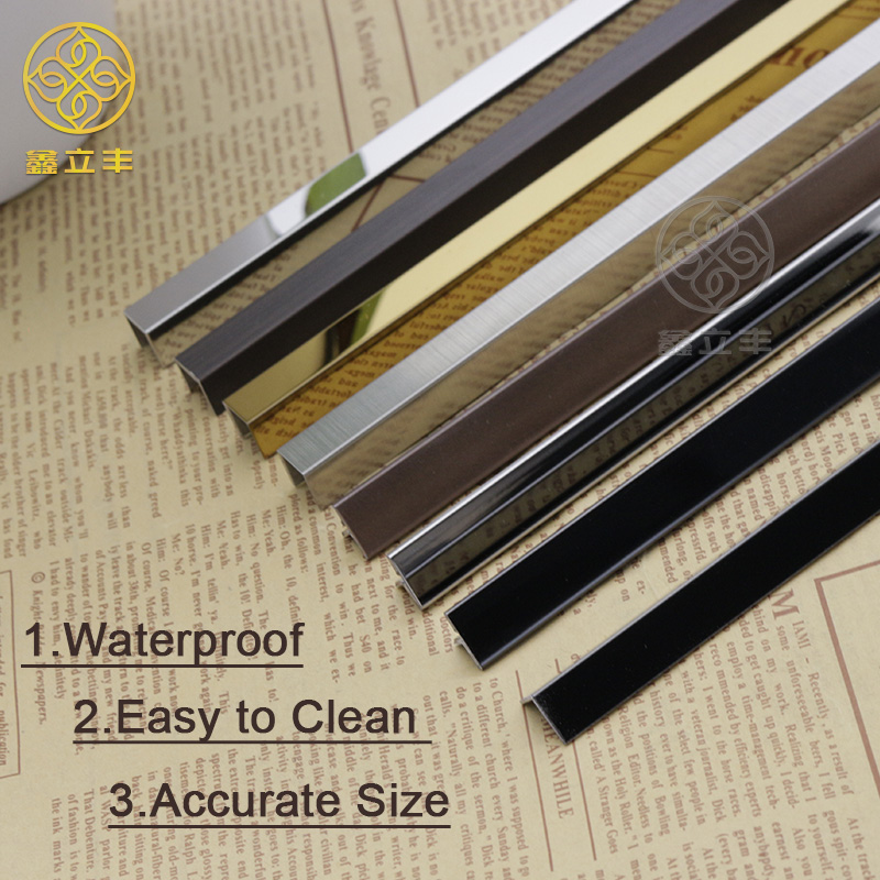 Directly Cheap price fast delivery stock brush stainless steel tile trim corner