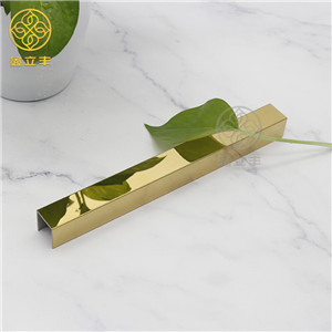 Stainless Steel gold mirror trim Profile Shape Edge Curved Corner For Outside